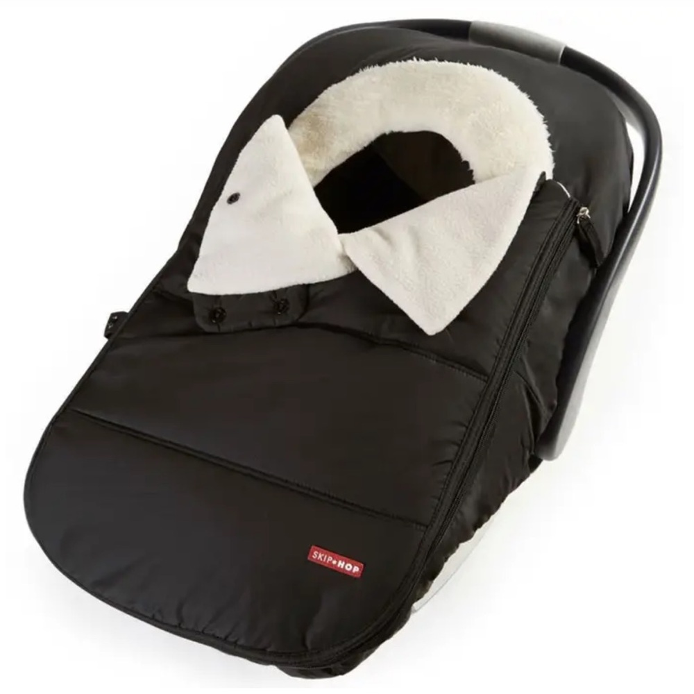 Skip Hop Black and White Stroll & Go Car Seat Cover
